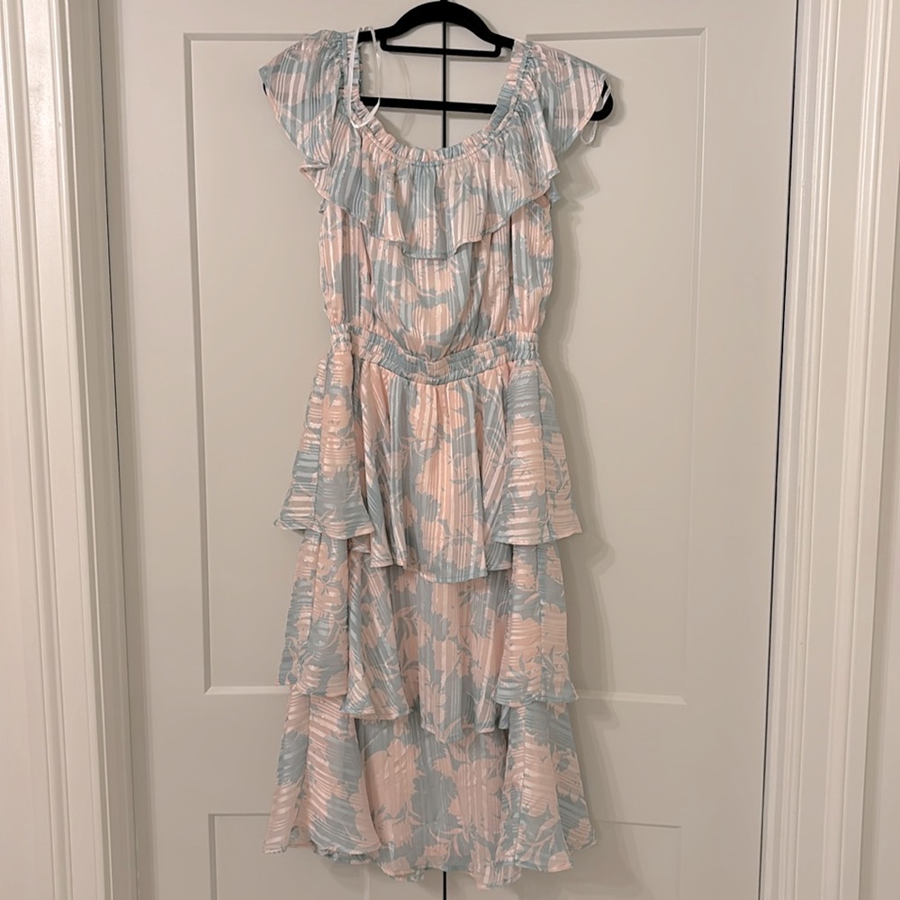 Lulus midi tiered dress